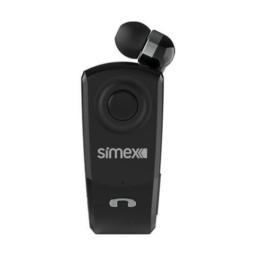 Simex Bluetooth Makaralı Mikrofonlu Tekli Kulaklık Sbk-02 Pratica Siyah
