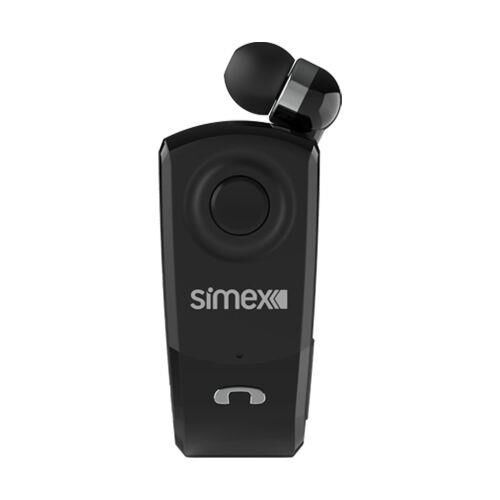 Simex Bluetooth Makaralı Mikrofonlu Tekli Kulaklık Sbk-02 Pratica Siyah