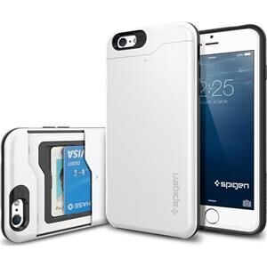 Spigen iPhone 6s Plus/6 Plus ile Uyumlu Kılıf Slim Armor CS Shimmery White