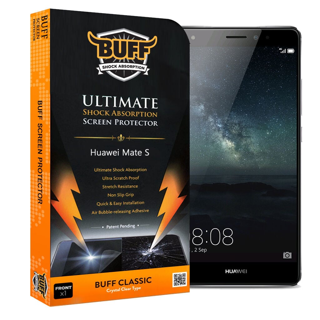 Buff Mate S ile Uyumlu Darbe Emici Ekran Koruyucu Film