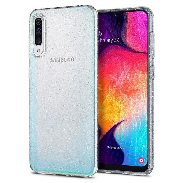Spigen Galaxy A50s/A30s/A50 ile Uyumlu Kılıf Liquid Crystal Glitter Crystal Quartz