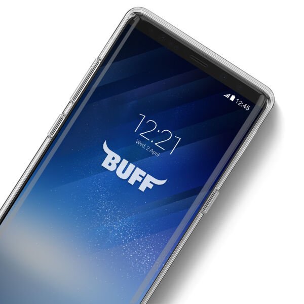 Buff Galaxy Note 8 ile Uyumlu Air Hybrid Kılıf Smoke Black