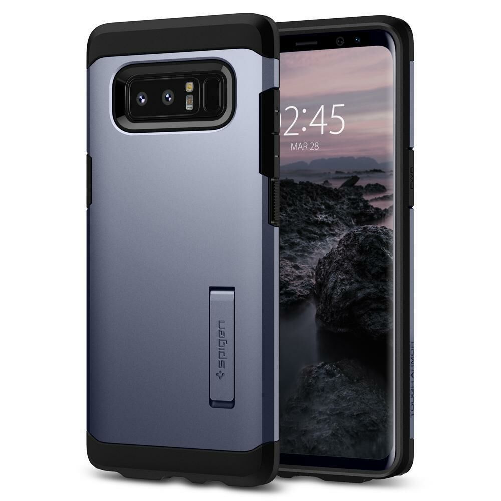 Spigen Galaxy Note 8 ile Uyumlu Kılıf Tough Armor Orchid Gray