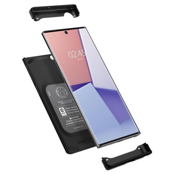 Spigen Galaxy Note 10 ile Uyumlu Kılıf Thin Fit Classic Black