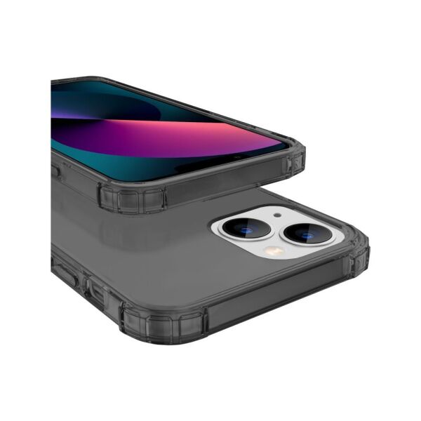 Blogy iPhone 13 Mini ile Uyumlu Crystal Fit Kılıf Smoke Black