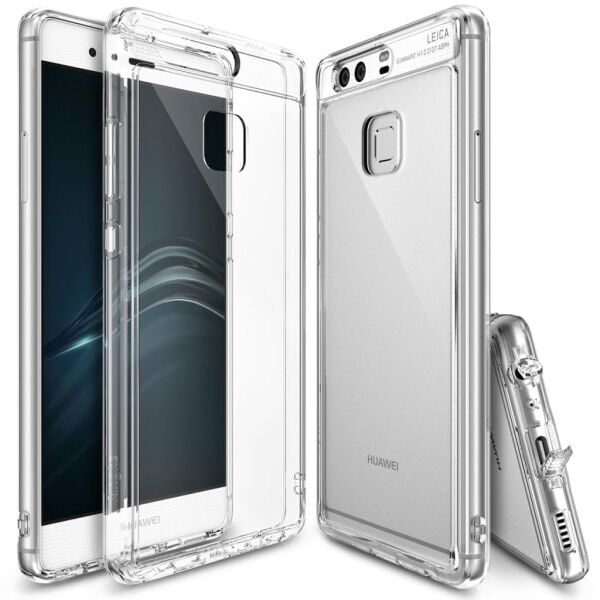 Ringke Fusion P9 ile Uyumlu Kılıf Crystal Clear TPU Bumper Extra Darbe Emici