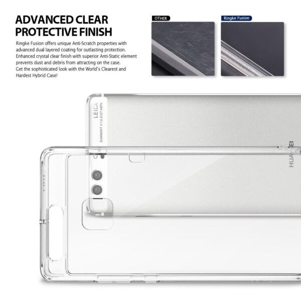 Ringke Fusion P9 ile Uyumlu Kılıf Crystal Clear TPU Bumper Extra Darbe Emici