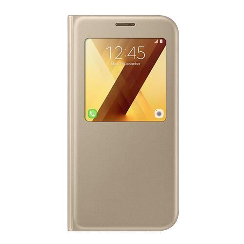 Galaxy A7(2017) ile Uyumlu S View Cover Altın EF-CA720PFEGWW