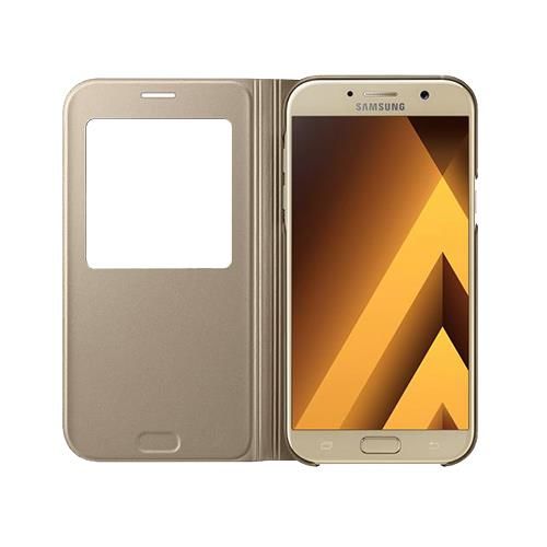 Galaxy A7(2017) ile Uyumlu S View Cover Altın EF-CA720PFEGWW