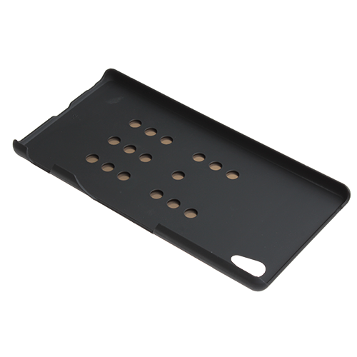 Xperia Z3 Plus ile Uyumlu Kılıf Motomo Serisi Metal Kaplamalı Sert Altın