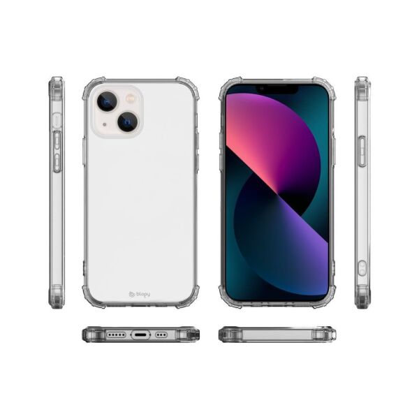 Blogy iPhone 13 Mini ile Uyumlu Crystal Fit Kılıf Crystal Clear