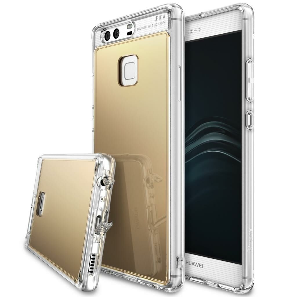 Ringke Mirror Fusion P9 ile Uyumlu Aynalı Kılıf Royal Gold