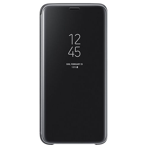 Galaxy S9 ile Uyumlu Clear View Kılıf Siyah EF-ZG960CBEGWW