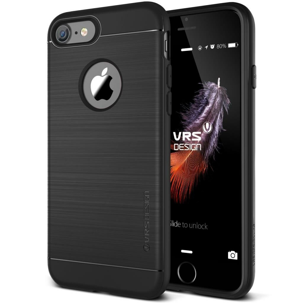 VRS Design iPhone 8/7 ile Uyumlu New Simpli Fit Kılıf Phantom Black