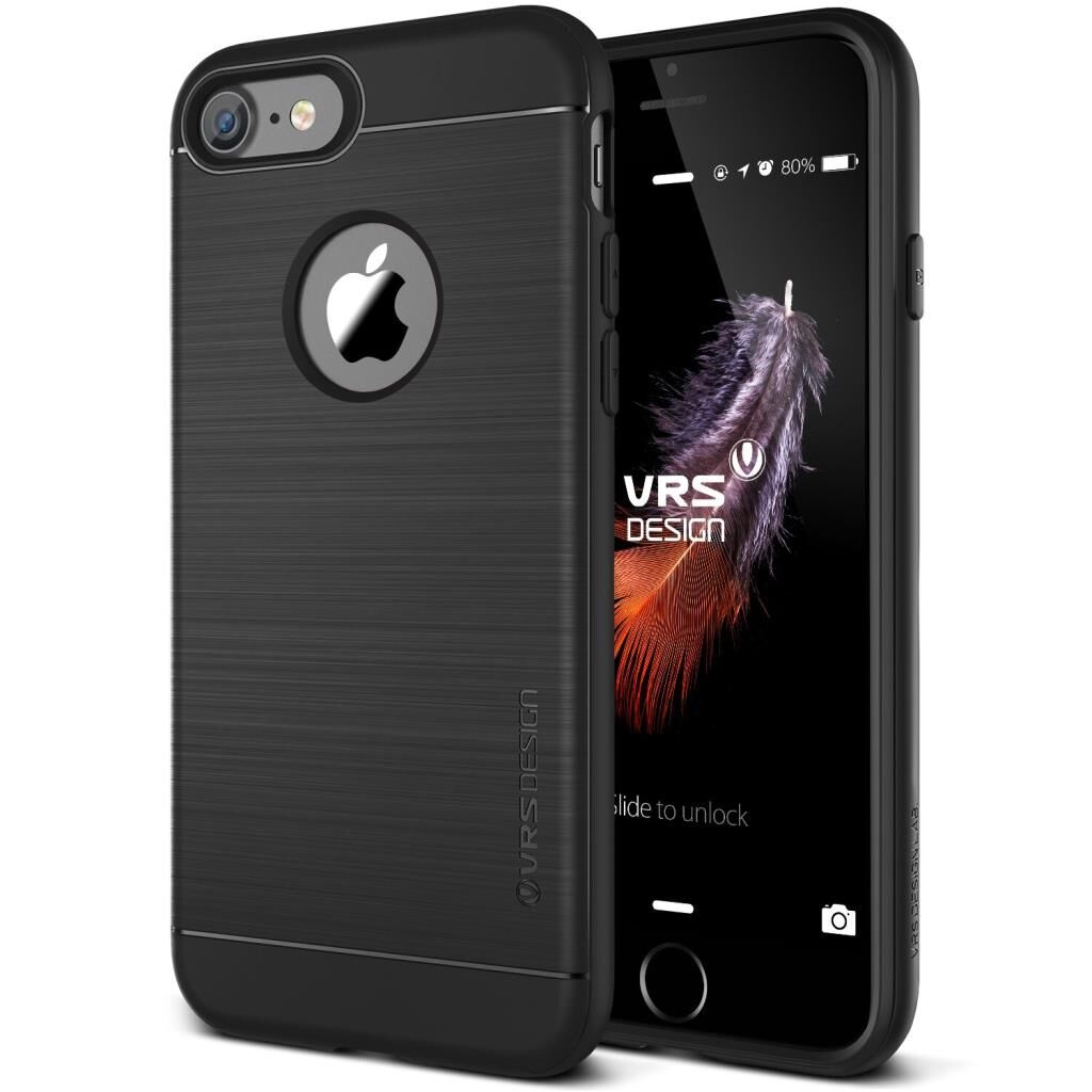 VRS Design iPhone 8/7 ile Uyumlu New Simpli Fit Kılıf Phantom Black