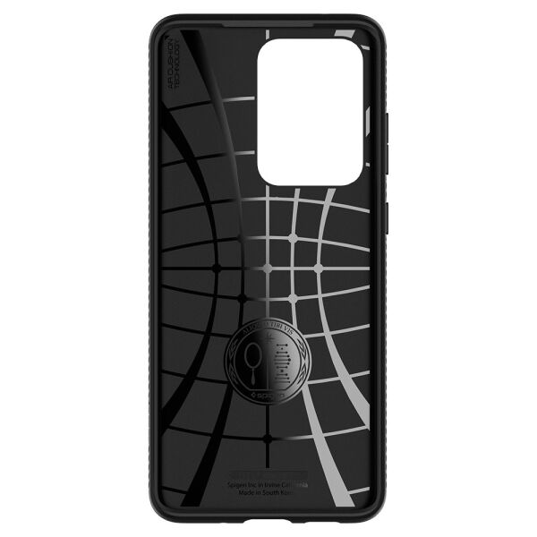 Spigen Galaxy S20 Ultra ile Uyumlu Kılıf Liquid Air Matte Black