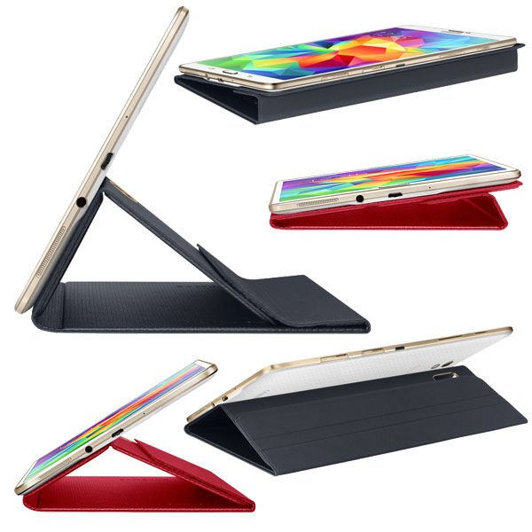 Galaxy Tab S 8.4 T700 ile Uyumlu Bookcover Kılıf Siyah EF-BT700BBEGWW (Out)