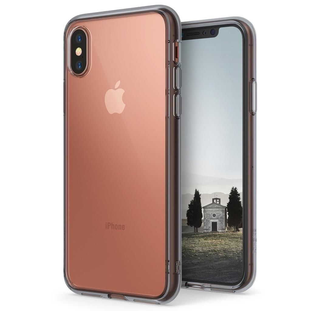 Ringke Fusion iPhone X ile Uyumlu KIlıf Smoke Black TPU Bumper Extra Darbe Emici