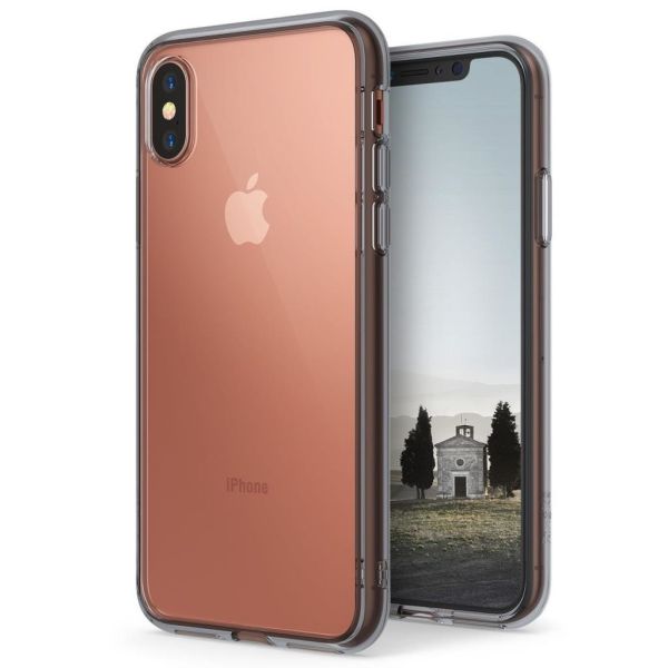 Ringke Fusion iPhone X ile Uyumlu KIlıf Smoke Black TPU Bumper Extra Darbe Emici