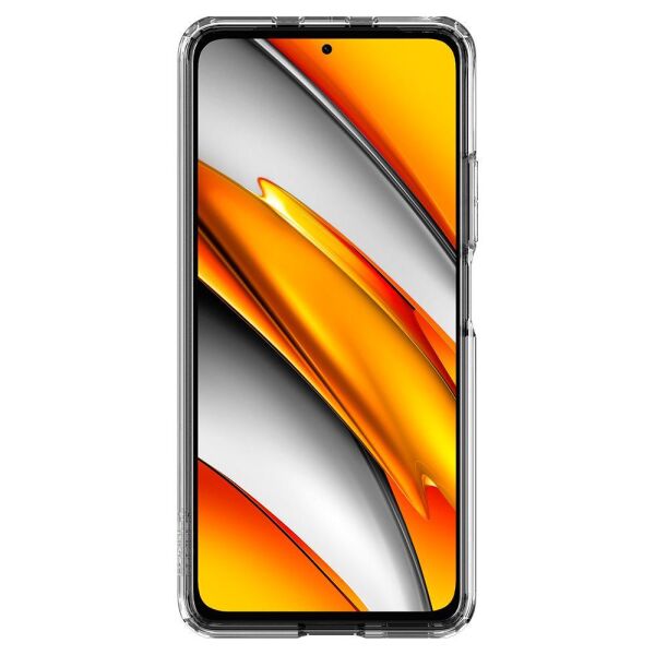 Spigen Poco F3 / Mi 11X Pro ile Uyumlu Kılıf Ultra Hybrid Crystal Clear