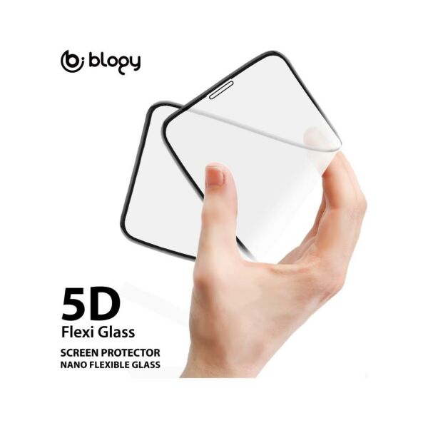 Blogy Galaxy A80 ile Uyumlu Flexi 5D Ekran Koruyucu