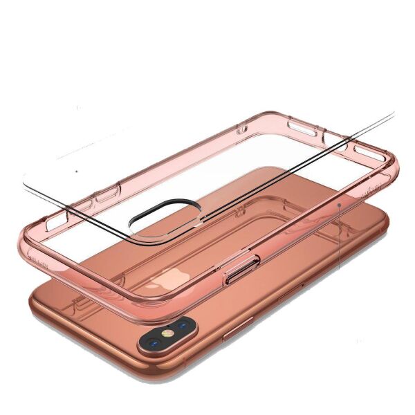 Ringke Fusion iPhone X ile Uyumlu Kılıf Rose Gold