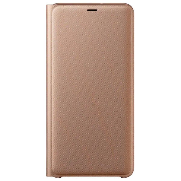 Galaxy A7 2018 ile Uyumlu Wallet Cover Kılıf Altın EF-WA7500PFEGWW
