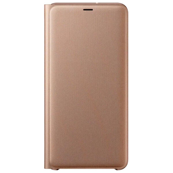 Galaxy A7 2018 ile Uyumlu Wallet Cover Kılıf Altın EF-WA7500PFEGWW