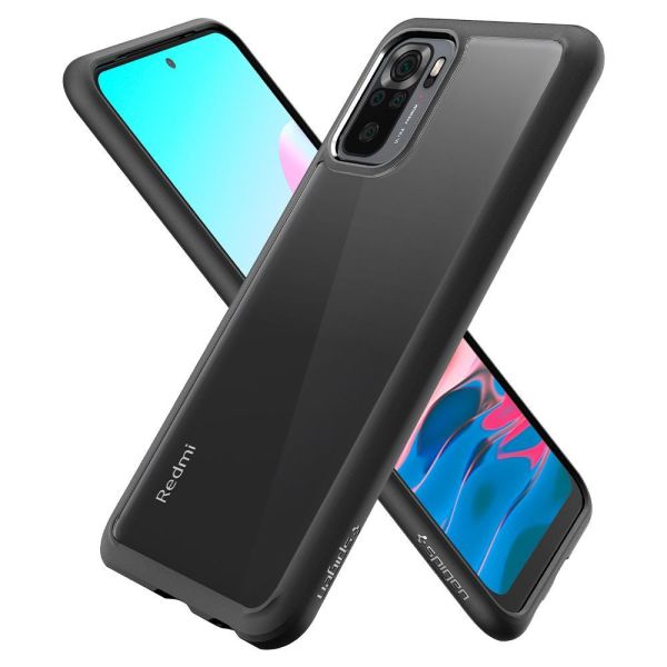Spigen Redmi Note 10 / Redmi Note 10S ile Uyumlu Kılıf Ultra Hybrid Matte Black