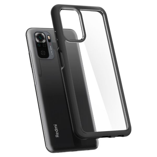Spigen Redmi Note 10 / Redmi Note 10S ile Uyumlu Kılıf Ultra Hybrid Matte Black