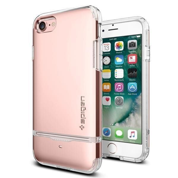 Spigen iPhone 7/8 ile Uyumlu Kılıf Flip Armor Rose Gold