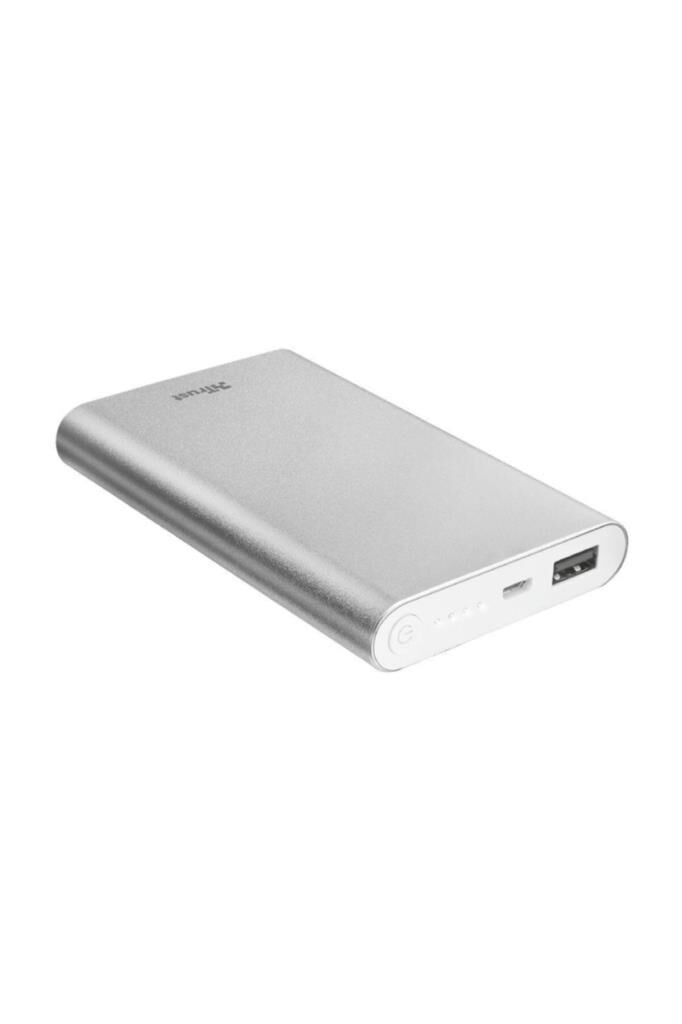 Trust Ula Thin Metal Powerbank 8000 mAh Taşınabilir Şarj Cihazı Gümüş