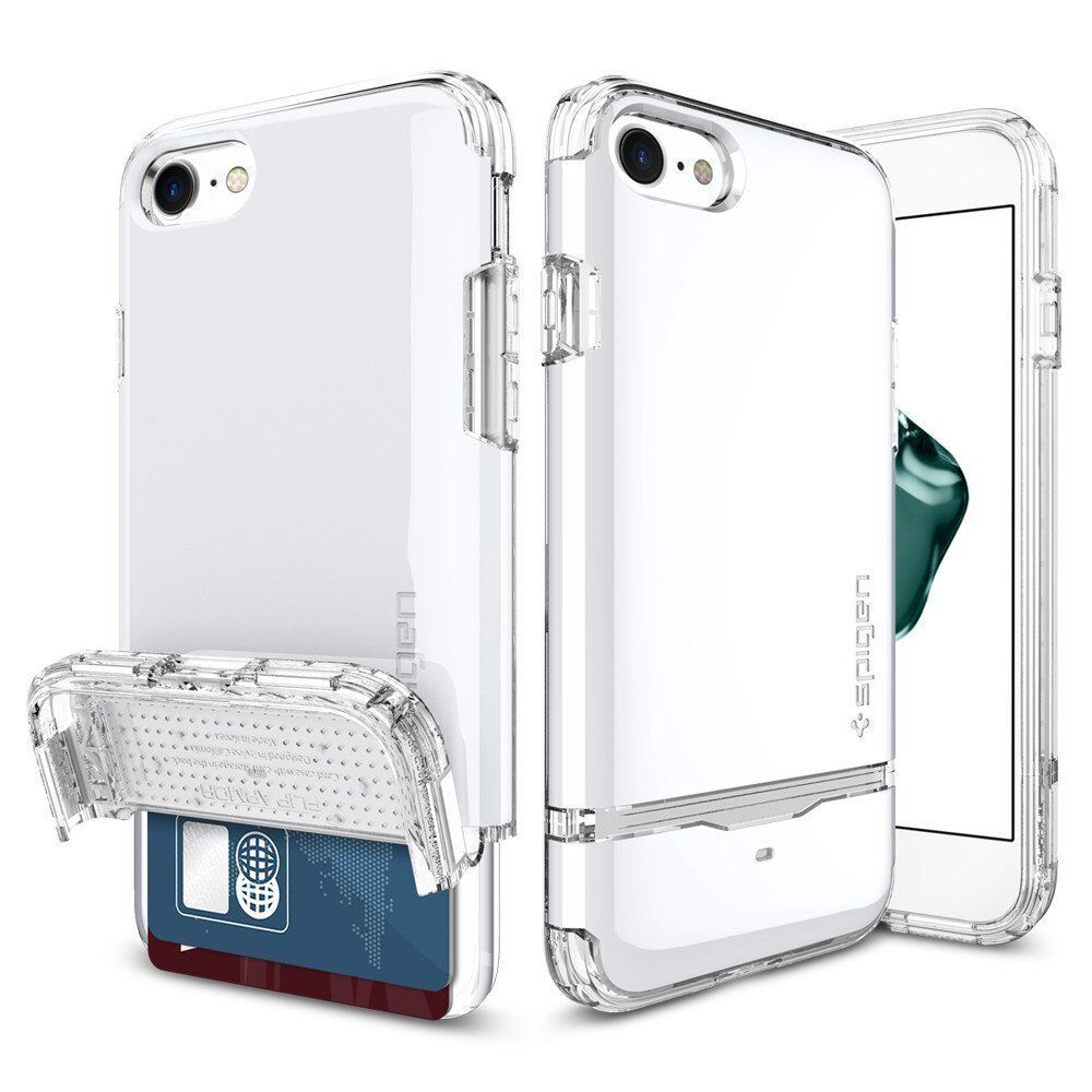 Spigen iPhone 7/8 ile Uyumlu Kılıf Flip Armor White