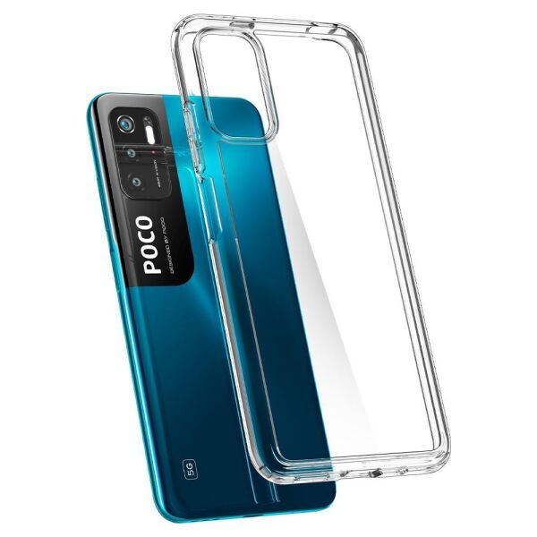 Spigen Redmi Note 10 5G / Poco M3 Pro 5G ile Uyumlu Kılıf Ultra Hybrid Crystal Clear