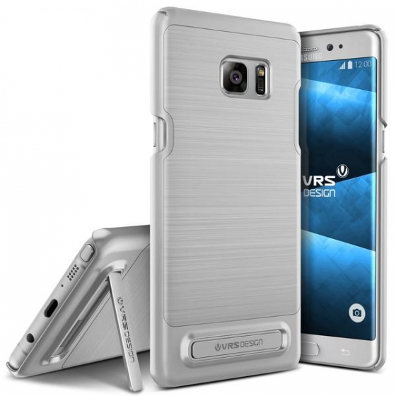 VRS Galaxy Note FE ile Uyumlu Simpli Lite Kılıf Light Silver