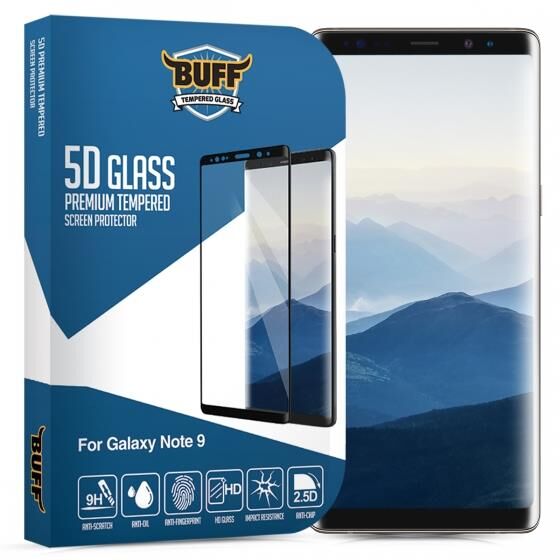 Buff Galaxy Note 9 5D ile Uyumlu Glass Ekran Koruyucu