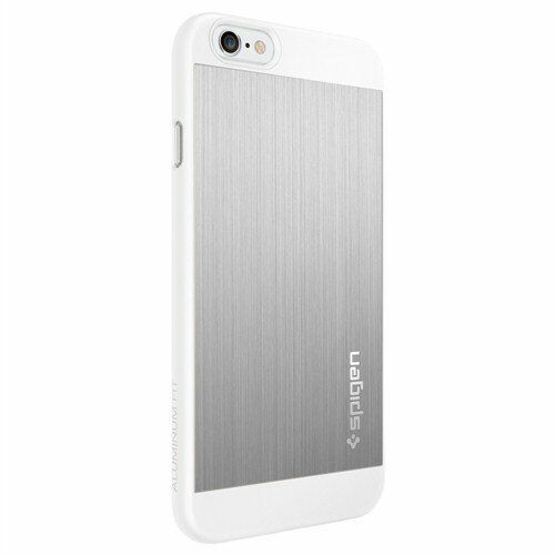 Spigen iPhone 6/6s ile Uyumlu Kılıf Aluminum Fit Satin Silver