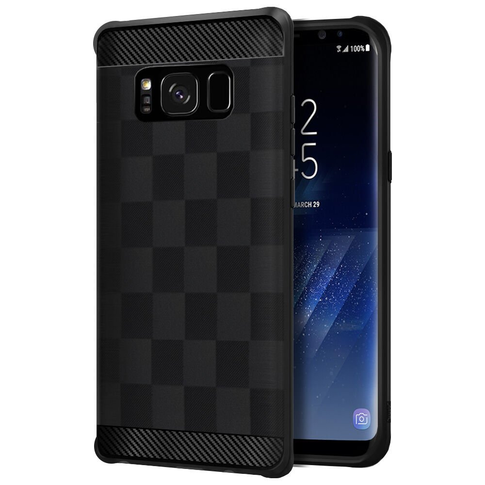 Buff Galaxy S8 ile Uyumlu Black Armor Kılıf