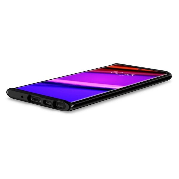 Spigen Galaxy Note 10 ile Uyumlu Kılıf Neo Hybrid Shiny Black