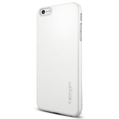 Spigen iPhone 6s Plus/6 Plus ile Uyumlu Kılıf Thin Fit Ultra İnce Shimmery White