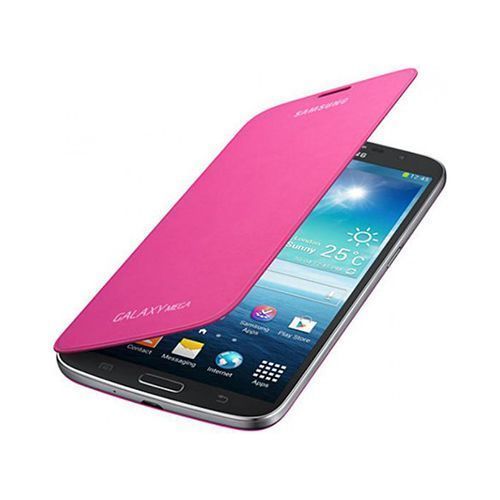 Galaxy Mega i9200 ile Uyumlu Flip Cover Kılıf Pembe EF-FI920BPEGWW (Out)