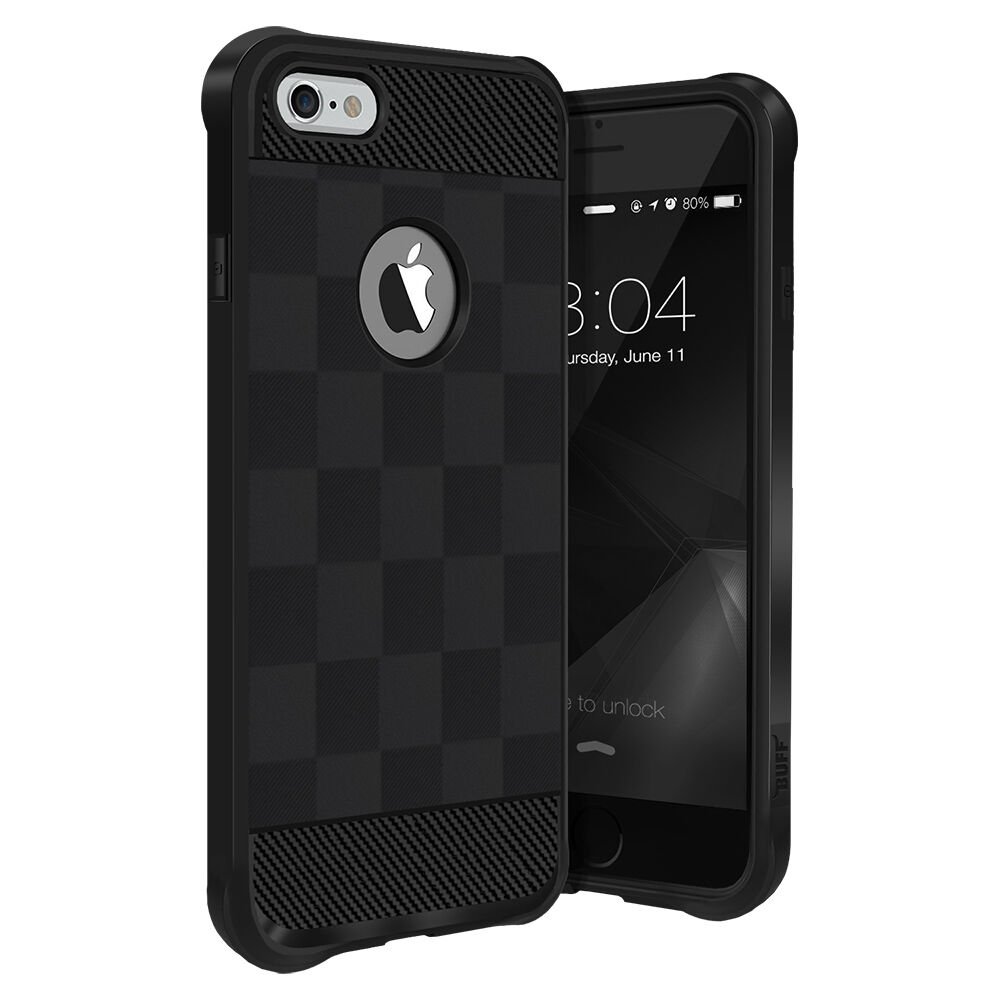 Buff iPhone 6 Plus ile Uyumlu Black Armor Kılıf