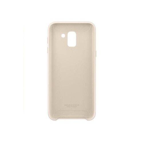 Galaxy J6 2018 ile Uyumlu Dual Layer Sert Kılıf Gold (Out)