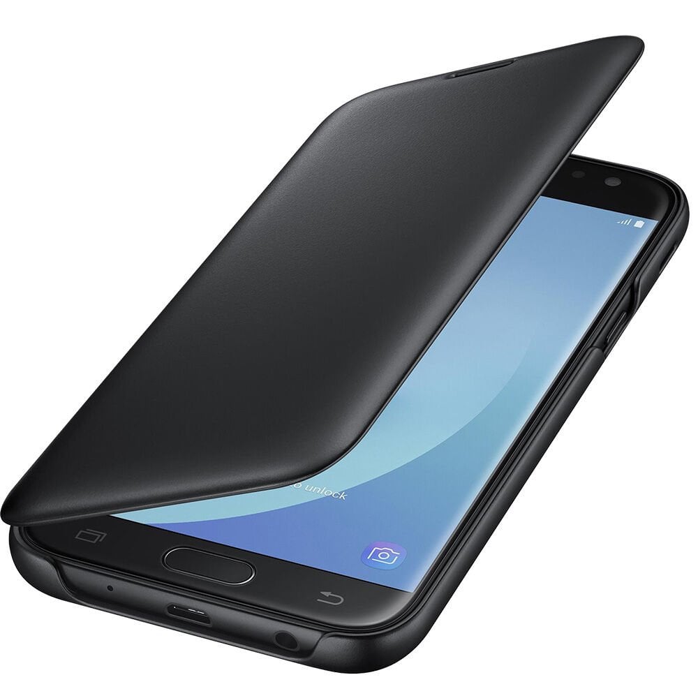 Galaxy J5 (2017) ile Uyumlu Wallet Cover Kılıf Siyah EF-WJ530CBEGWW (Out)