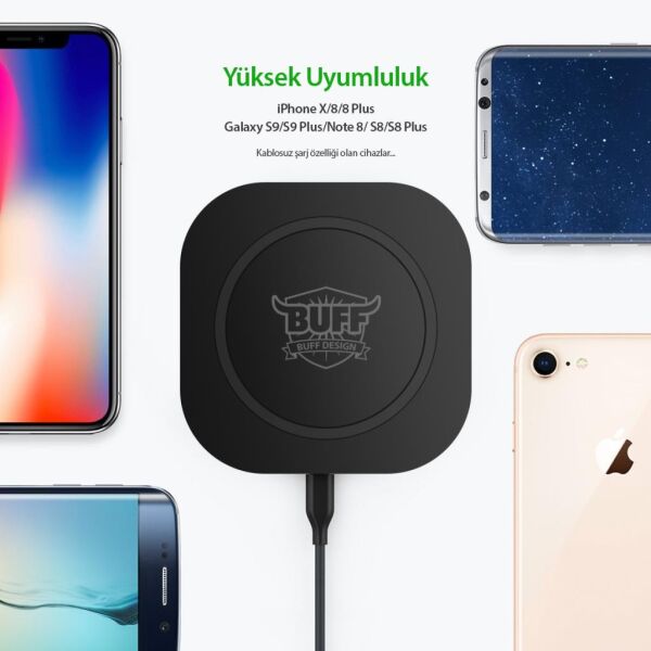 Buff NT1 Wireless Charger Kablosuz Şarj Cihazı