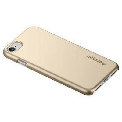 Spigen iPhone 7 ile Uyumlu Kılıf Thin Fit Ultra İnce Champagne Gold