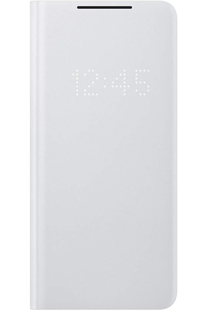 Galaxy S21 Ultra / S21 Ultra 5G ile Uyumlu LED View Kılıf Açık Gri EF-NG998PJEGTR (Out)