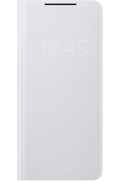 Galaxy S21 Ultra / S21 Ultra 5G ile Uyumlu LED View Kılıf Açık Gri EF-NG998PJEGTR (Out)
