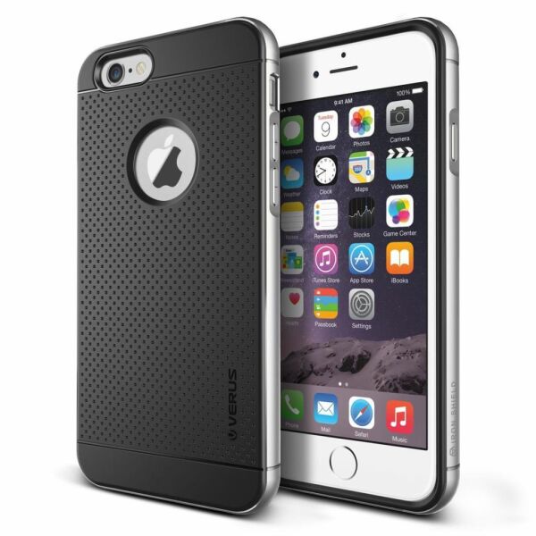 Verus iPhone 6 Plus ile Uyumlu Case Iron Shield Series Kılıf Renk  Silver