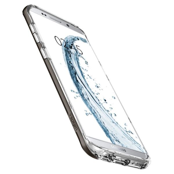 Spigen Galaxy S8 Plus ile Uyumlu Kılıf Neo Hybrid Crystal Gun Metal